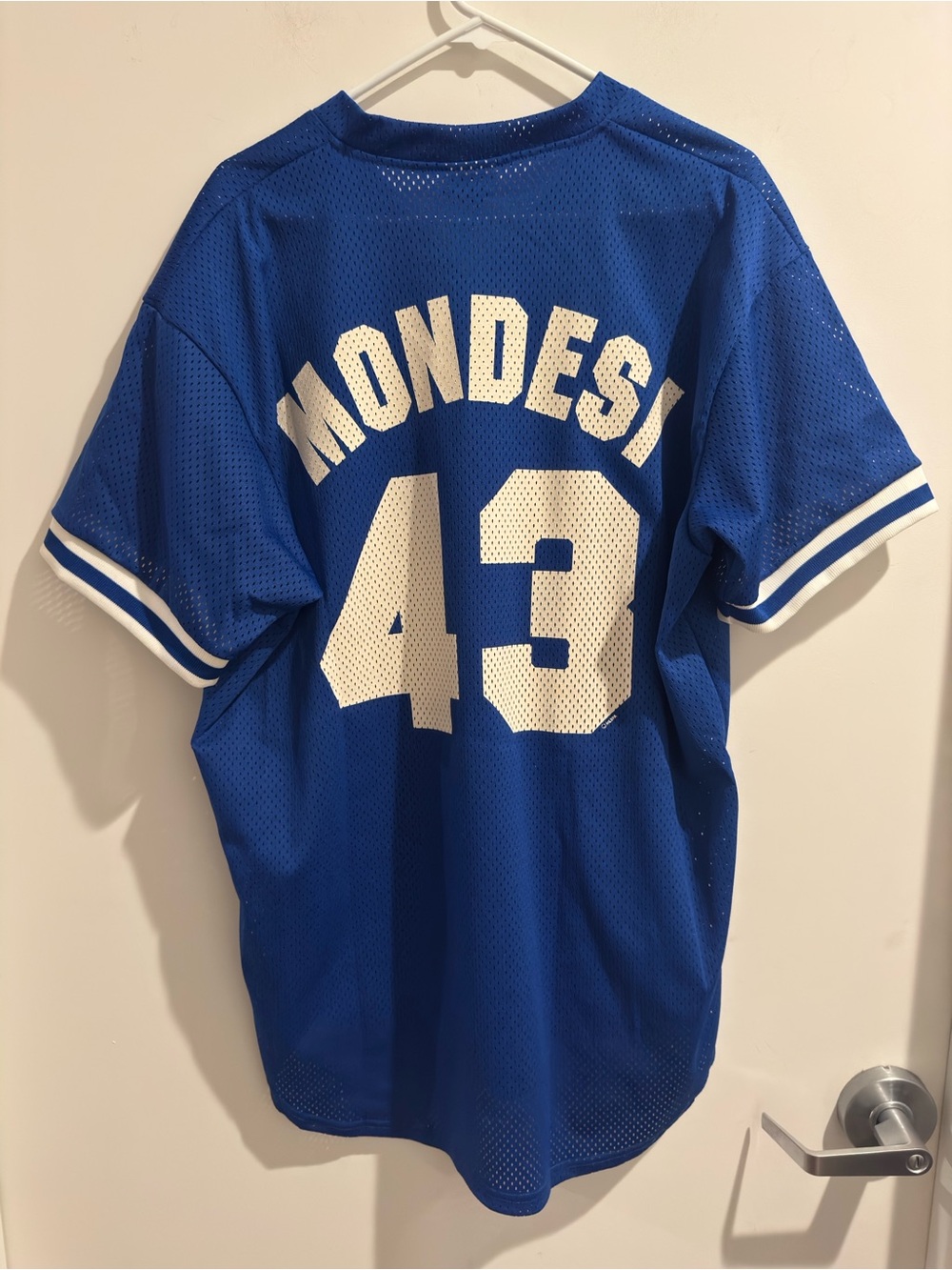 Vintage 90s Los Angeles Dodgers Raul Mondesi #43 Jersey Majestic MLB Size XL